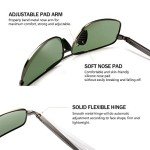 SUNGAT Ultra Lightweight Polarized Rectangular Sunglasses