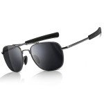 SUNGait Men's Polarized Aviator Sunglasses - Gunmetal
