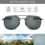 SUNGait Men's Polarized Aviator Sunglasses - Gunmetal