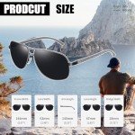 Joopin Oversized Black Polarized Sunglasses for Men