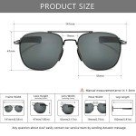 SUNGait Men's Polarized Aviator Sunglasses - Gunmetal