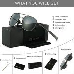SUNGait Men's Polarized Aviator Sunglasses - Gunmetal
