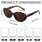 Retro Oval Cat-eye Sunglasses for Men and Women