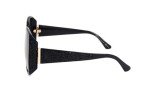 Jimmy Choo Glitter Square Cloe Sunglasses - Black
