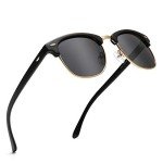 Retro Semi-Rimless 80s Sunglasses for Everyone