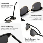 Retro Semi-Rimless 80s Sunglasses for Everyone