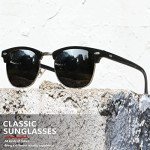 FURISHQI 4-Pack Retro Polarized Sunglasses Set