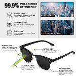 FURISHQI 4-Pack Retro Polarized Sunglasses Set