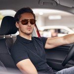 FEISEDY Retro Square Aviator Sunglasses UV400