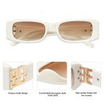 90s Retro Rectangle Sunglasses for Women (2-Pack)