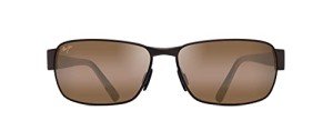 Maui Jim Polarized Rectangular Sunglasses in Matte Bronze