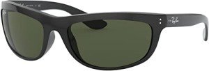 Ray-Ban RB4089 Balorama Rectangular Sunglasses, Black
