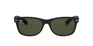 Ray-Ban RB2132 New Wayfarer Sunglasses, Rubber Black
