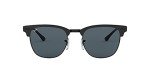 Ray-Ban Clubmaster Metal Square Sunglasses, Matte Black