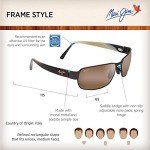 Maui Jim Polarized Rectangular Sunglasses in Matte Bronze