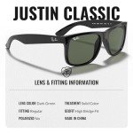 Ray-Ban RB4165 Justin Square Sunglasses Bundle