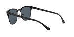 Ray-Ban Clubmaster Metal Square Sunglasses, Matte Black