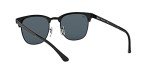 Ray-Ban Clubmaster Metal Square Sunglasses, Matte Black