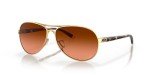 Oakley Women's Feedback Gold Aviator Sunglasses