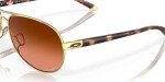 Oakley Women's Feedback Gold Aviator Sunglasses