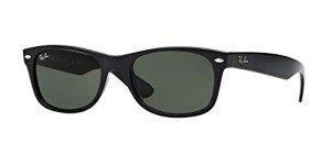 Ray-Ban New Wayfarer Square Sunglasses - Black/G-15