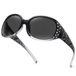 Rhinestone Retro Polarized Women’s Sunglasses