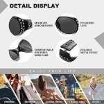 Rhinestone Retro Polarized Women’s Sunglasses