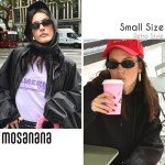 Mosanana Trendy 90s Retro Oval Sunglasses