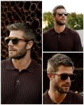 WearMe Pro Rounded Aviator Sunglasses - Polarized Lenses