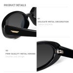 Mosanana Trendy 90s Retro Oval Sunglasses