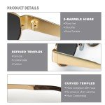 Mosanana Retro Oval Designer Sunglasses for Women