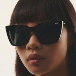 Quay Women's Oversized Polarized Cat Eye Sunglasses