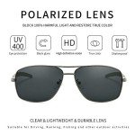 SUNGait Men's Polarized Metal Frame Sunglasses