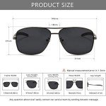 SUNGait Men's Polarized Metal Frame Sunglasses