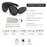 Stylish Oversized Retro One-Piece Sunglasses for All