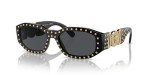 Versace Black Frame Sunglasses with Grey Lenses
