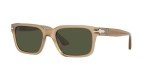 Persol PO3272S Beige Opal Rectangular Sunglasses 55mm