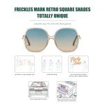 70s Oversized Square Sunglasses for Women