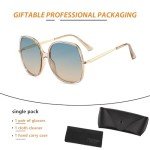 70s Oversized Square Sunglasses for Women