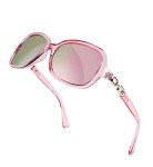 FEISEDY Women's Vintage Polarized Fashion Sunglasses