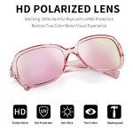 FEISEDY Women's Vintage Polarized Fashion Sunglasses