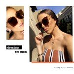 FEISEDY Vintage Oversized Polarized Retro Sunglasses