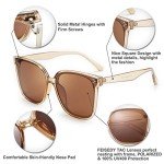FEISEDY Vintage Oversized Polarized Retro Sunglasses