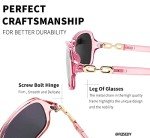 FEISEDY Women's Vintage Polarized Fashion Sunglasses