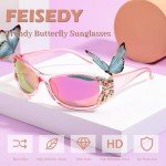 Trendy Y2K Polarized Butterfly Sunglasses UV400