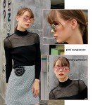 FEISEDY Women's Vintage Polarized Fashion Sunglasses