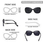 Feisedy Vintage Square Polarized Sunglasses for Everyone