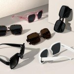 ViewJoy Women's Oversized Polarized Designer Sunglasses