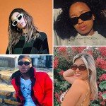 Kimorn Retro 90’s Rectangle Sunglasses for All