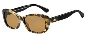 Kate Spade Claretta Polarized Rectangular Sunglasses - Havana